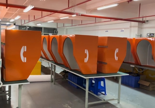 Tin tức công ty mới nhất về Gian hàng điện thoại khử tiếng ồn được vận chuyển đến Qatar