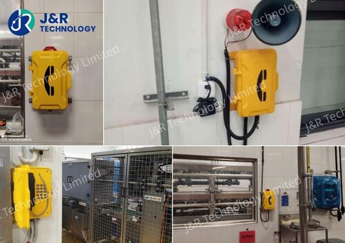 Blog công ty mới nhất về Điện thoại chịu thời tiết IP66 đáng tin cậy với đèn LED cố định được lắp đặt tại Nhà máy chế biến thực phẩm Mexico