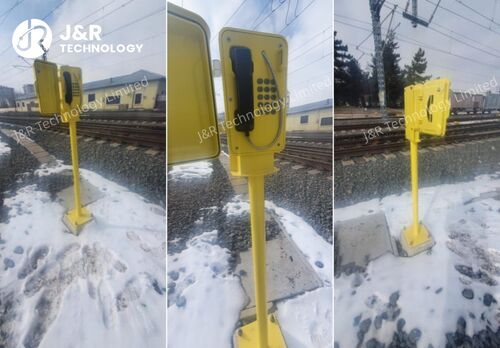 Blog công ty mới nhất về JR101-FK-SIP industrial-grade phone ensures railway communication security in extremely cold environment
