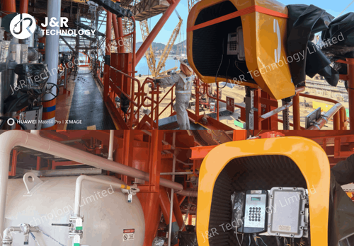 Blog công ty mới nhất về Công nghệ J&R làm nổi bật điện thoại chống nổ JREX106 và gian hàng giảm tiếng ồn JR-TH-01 cho khoan ngoài khơi châu Phi