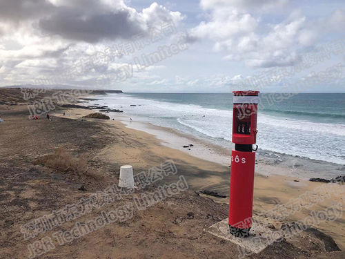 Tin tức công ty mới nhất về Cột điện thoại khẩn cấp được sử dụng ở Fuerteventura