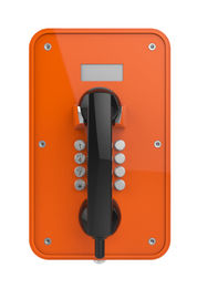 Điện thoại chống thấm công nghiệp Orange với màn hình LCD và thiết bị cầm tay chắc chắn