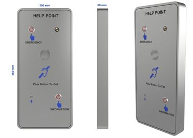 Rugged Hands SIP Call Box / Rustproof SIP Ngoài trời Intercom Với Camera