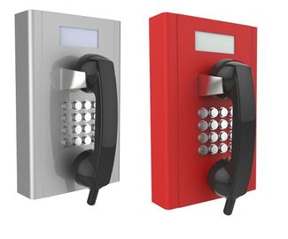 Giá tốt. Máy điện thoại analog / SIP nặng màu xám hoặc đỏ tùy chỉnh với màn hình LCD trực tuyến