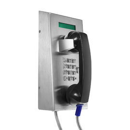 Vỏ thép không gỉ Điện thoại nhà tù SIP chống phá hoại với màn hình LCD