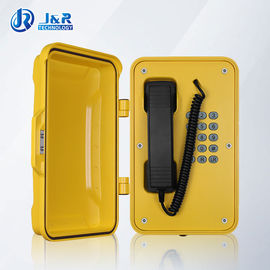 Điện thoại khu vực nguy hiểm VOIP / SIP Điện thoại thời tiết nặng với dây xoăn đen