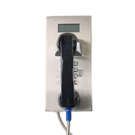 Giá tốt. Điện thoại chống phá hoại được gắn trên tường, điện thoại analog hạng nặng với màn hình LCD trực tuyến
