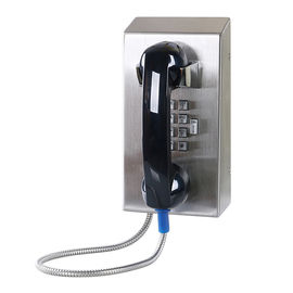 Điện thoại cầm tay chống phá hoại bằng thép không gỉ IP55-IP65 với bàn phím đầy đủ