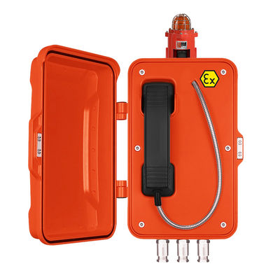 10W 85dbA IP67 dây SS Điện thoại máy bay chiến đấu chữa cháy có đèn