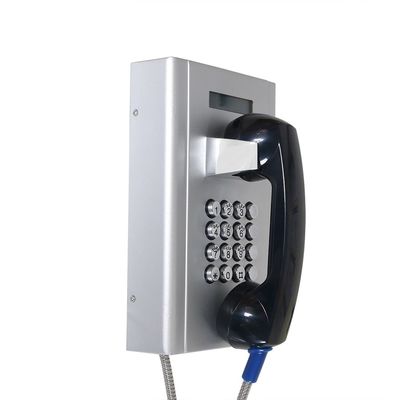 DC12V POE VoIP Nhà tù Chống phá hoại Điện thoại SIP GSM Màn hình LCD