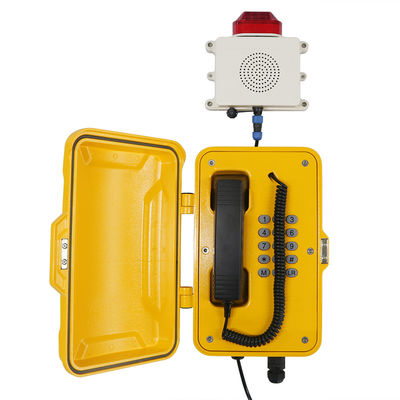 IP67 Phát sóng điện thoại VoIP chịu thời tiết với đèn nhấp nháy