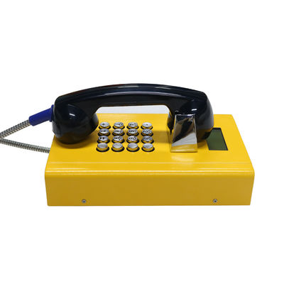 Bàn phím đầy đủ bằng thép không gỉ chắc chắn Điện thoại Jail SIP GSM với điện thoại