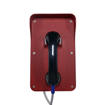Điện thoại khẩn cấp quay số tự động 65VDC SIP2.0 ISO9001 với thiết bị cầm tay chống phá hoại