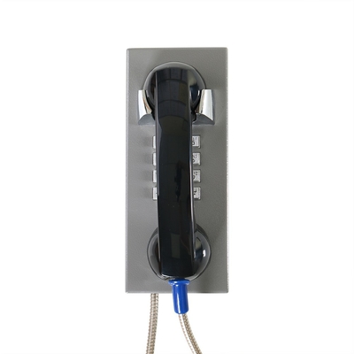 CRS GSM SS Điện thoại chống phá hoại IP65 Dây xoắn ốc nhà tù
