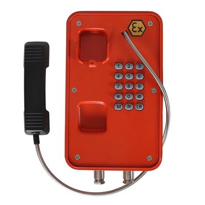 ISDN SIP Analogue Điện thoại chống cháy nổ Bàn phím đầy đủ cho các khu vực nguy hiểm