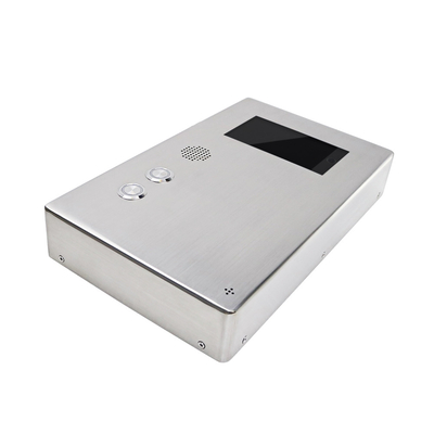 1024x600 LCD Đa phương tiện Video SIP Điện thoại IP54 SUS316 Thân thép không gỉ